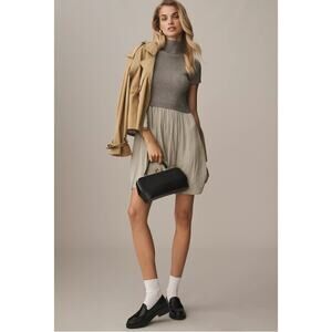 Anthropologie Thea Short Sleeve Twofer Mini Dress Medium